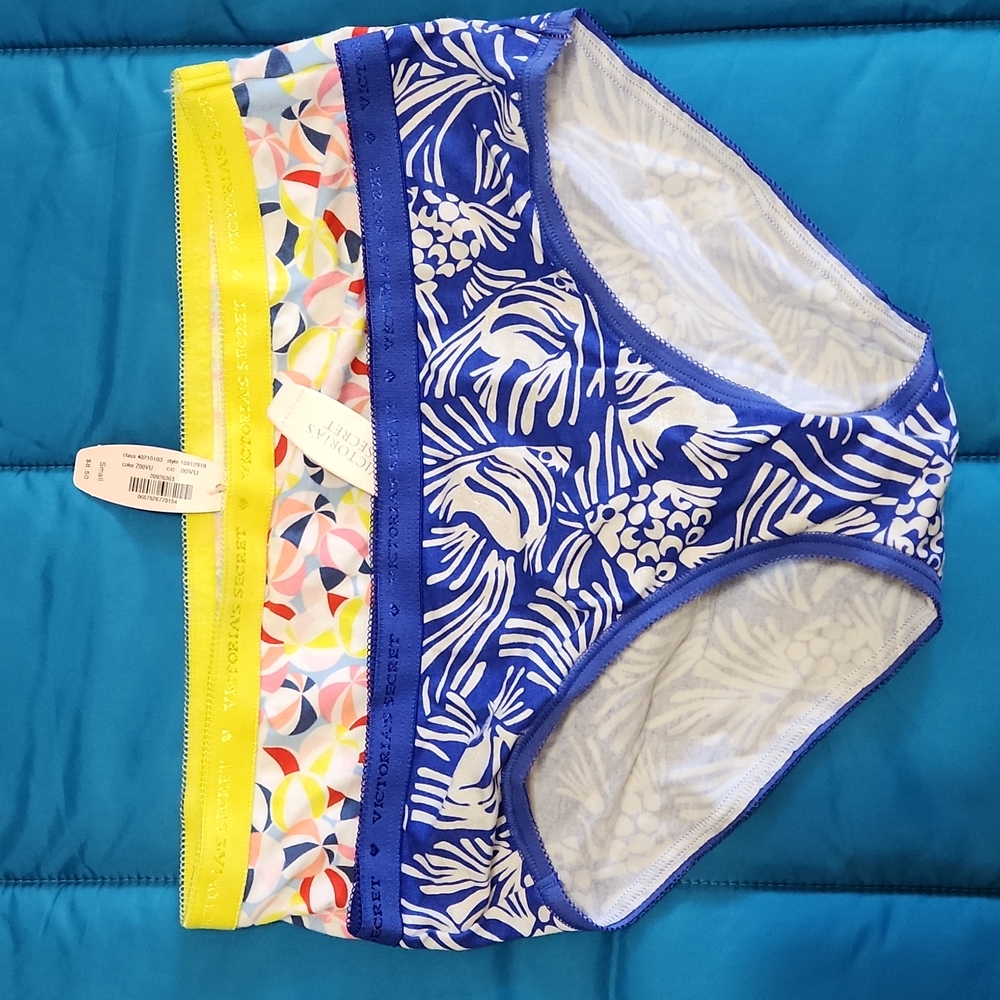 Set of Two VS Hiphugger Cotton Panties Size S